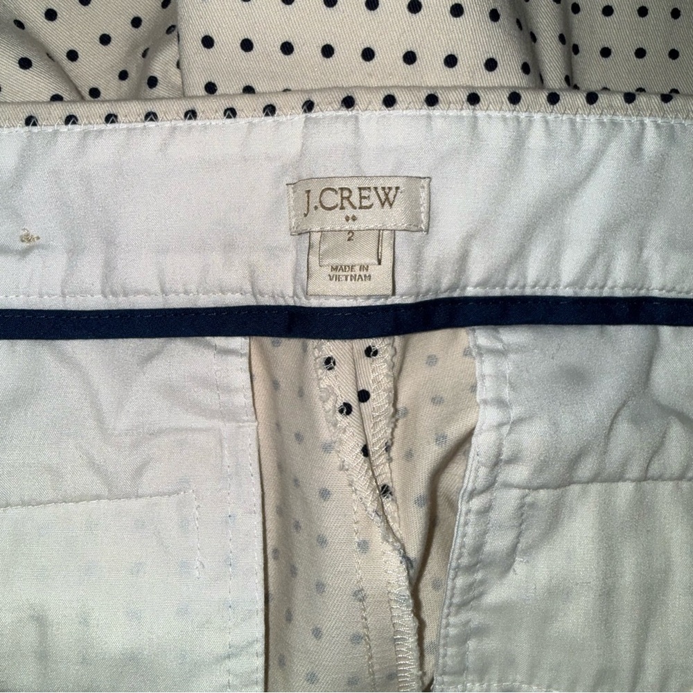 J. Crew High Waist Tan Polka Dot Shorts - Picture 3 of 3
